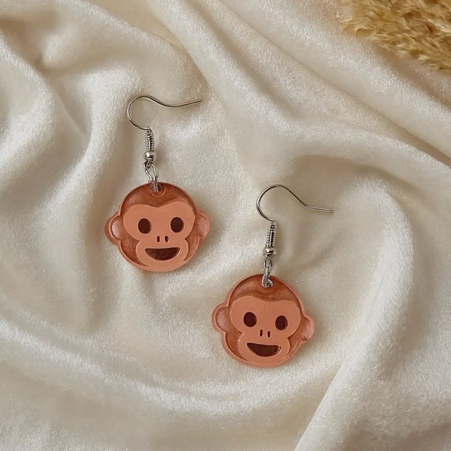 گوشواره فانتزی میمون