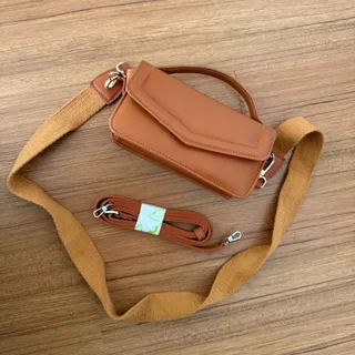 کیف عسلی طرح منگو