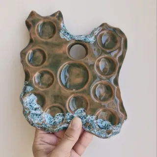 پالت و کاپ قهوه سفالی