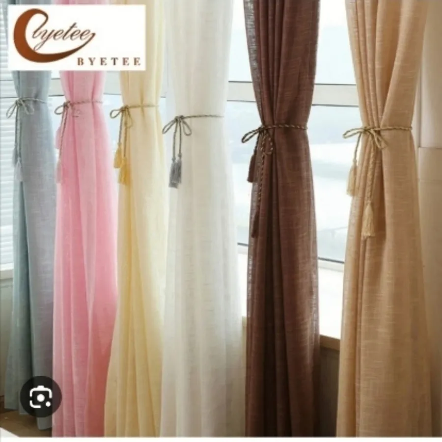 پرده اماده کتان نازلی