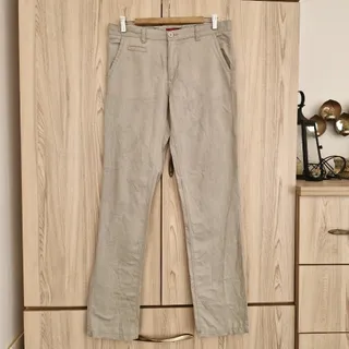 شلوار لینن کرمی مردانه