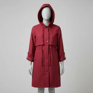 مانتو پاییزه طرح ترنچ کت