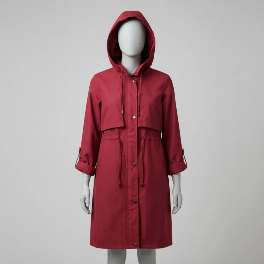 مانتو پاییزه طرح ترنچ کت