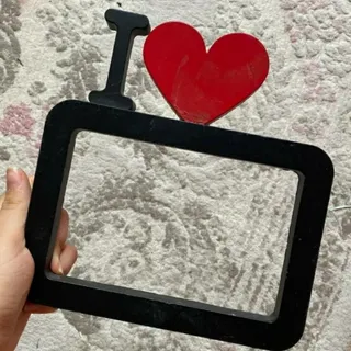 قاب عکس طرح لاو قلب