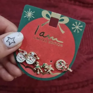 گوشواره پکی کریسمسی