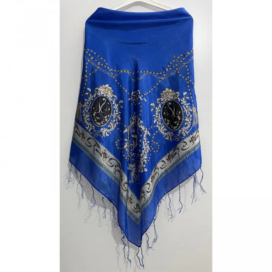 روسری آبی کاربنی