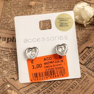 گوشواره قلب سواروسکی