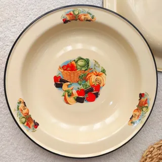 دیس لعابی روسیه طرح کدو