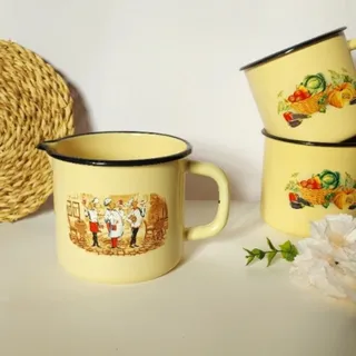 نیم پارچ/شیرجوش لعابی روس