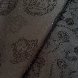 ژاکارد ابریشم کاملا مشکی