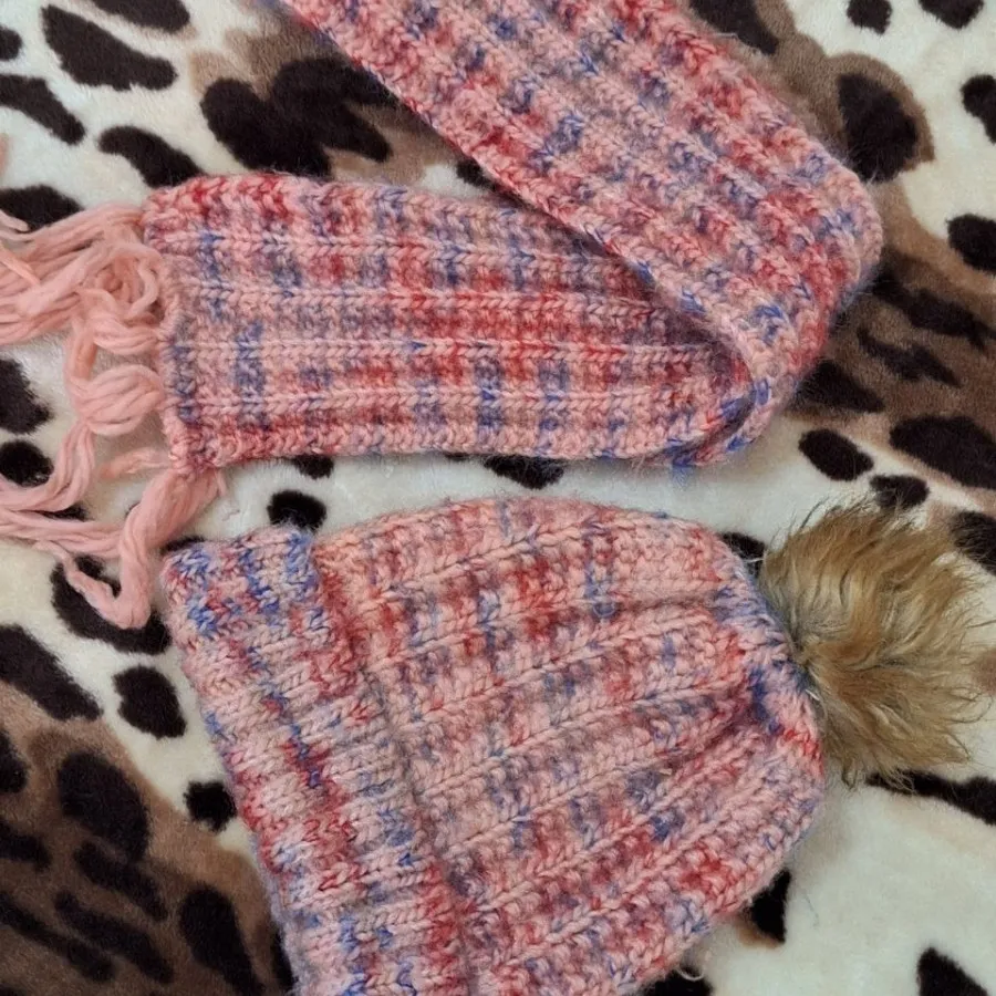 ست شال و کلاه بافت