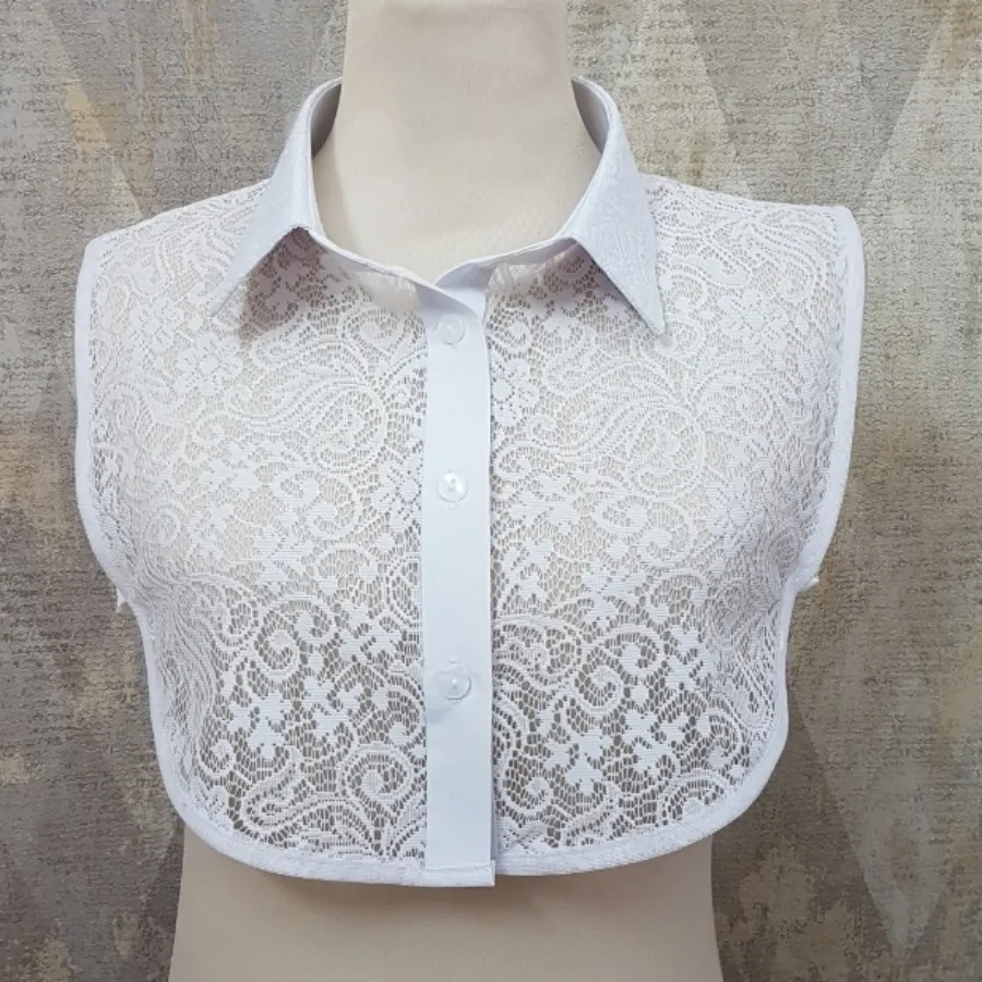 یقه تزیینی با پوشش جلو