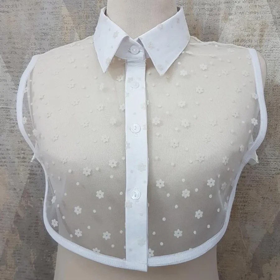 یقه تزیینی با پوشش جلو