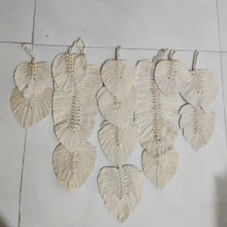 دیوارکوب برگ مکرومه