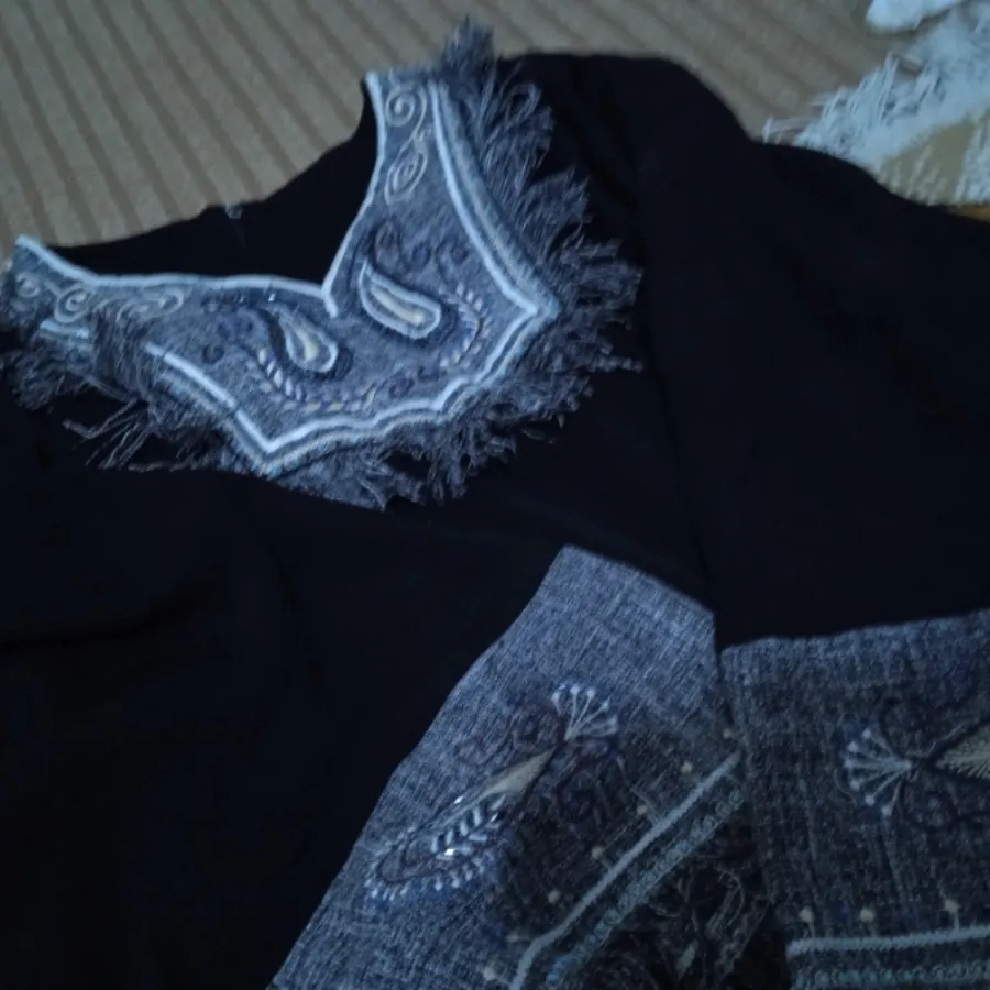 مانتو خفاشی کارشده