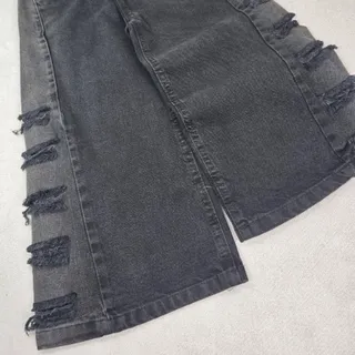 شلوار جین شافل بغل زاپدار