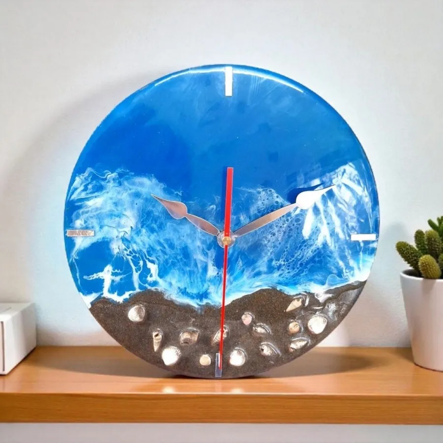 ساعت دیواری رزینی دریا