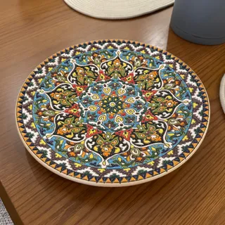 بشقاب مینا کاری