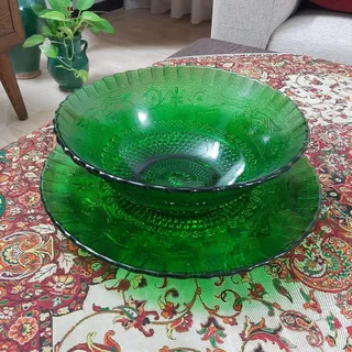 کاسه و بشقاب طرح قدیم