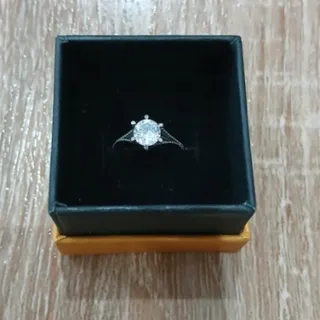 انگشتر تک نگین نقره