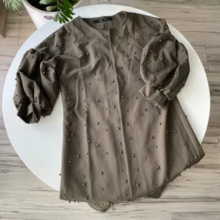 مانتو بلند یشمی