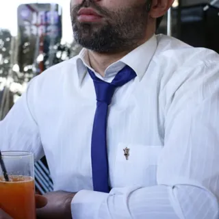 کراوات سرمه ای عرض 5 سانت