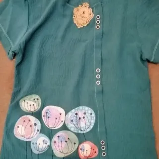 تیشرت شومیز گلدوزی