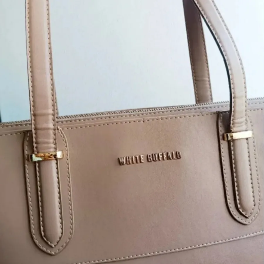 کیف چرم بوفالو سفید