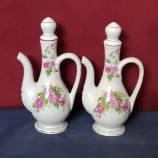 جفت گلابدان گلسرخی قدیمی