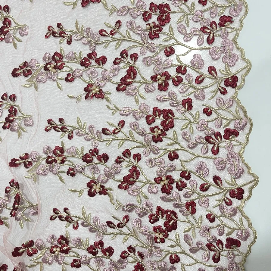 پارچه مجلسی کارشده گلدوزی