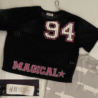 کراپ دخترانه h&m