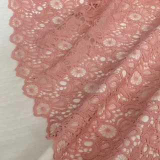 1متر پارچه گیپور صورتی