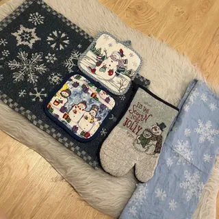 ست آدم برفی آبی