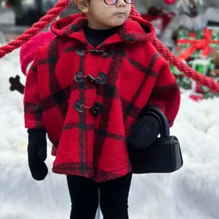 شنل پشمی دستکش دار کودک