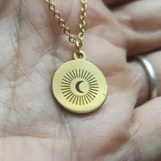 گردنبند ماه وخورشید استیل