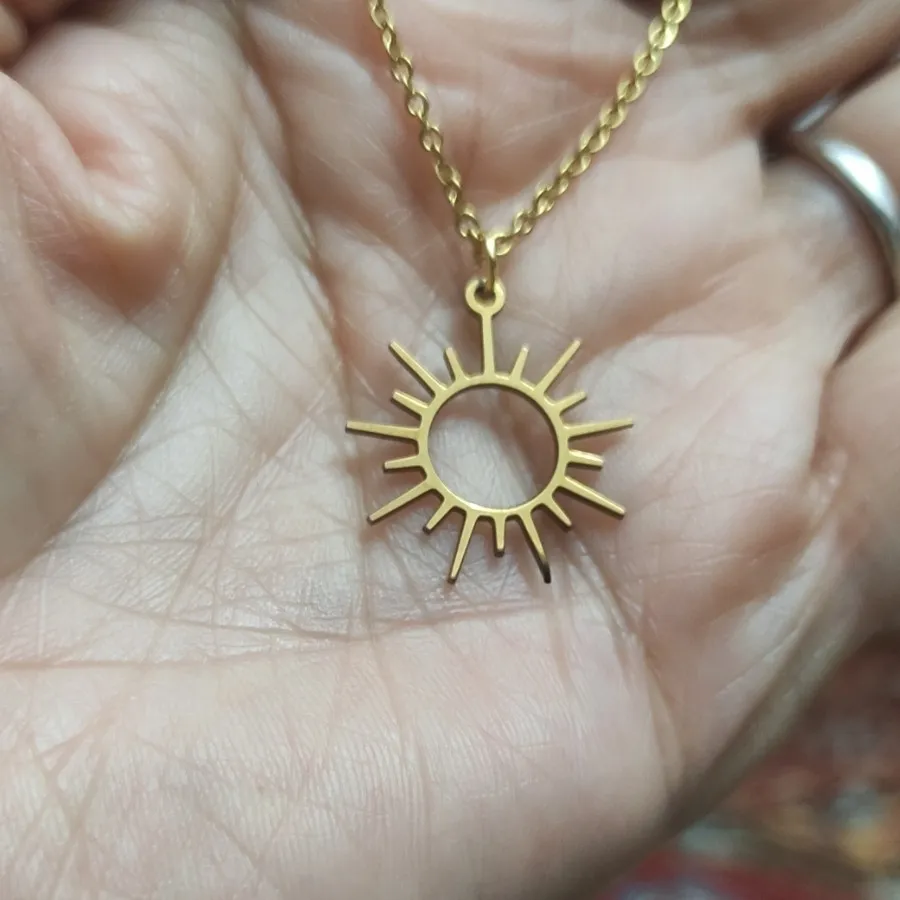 گردنبند خورشید استیل