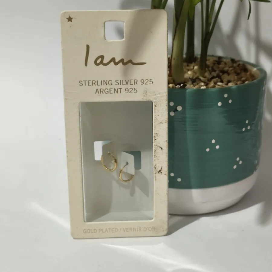 گوشواره نقره آبکاری طلا