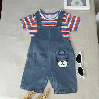 بیلر جین با بلوز راه راه