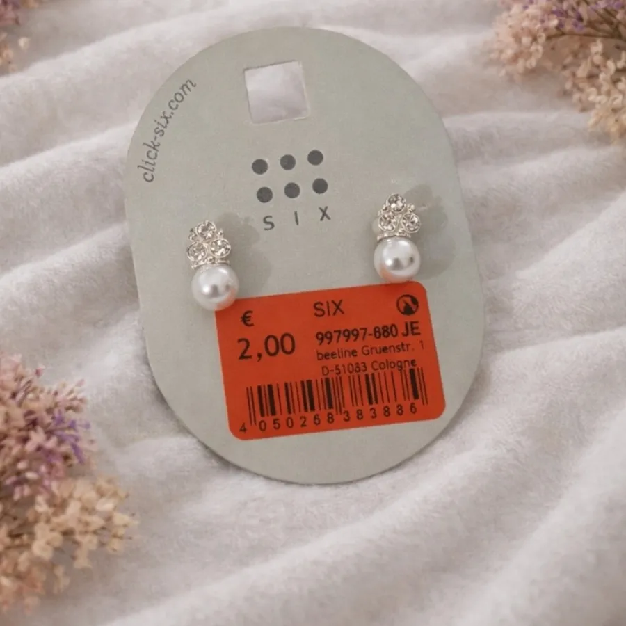 گوشواره مروارید و نگیندار