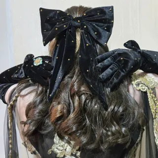 دستکش و گیره پاپیون مجلسی