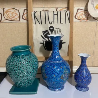 گلدان مینا کاری