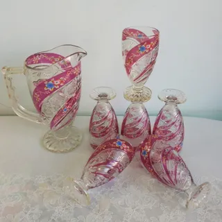 پارچ و لیوان عتیقه