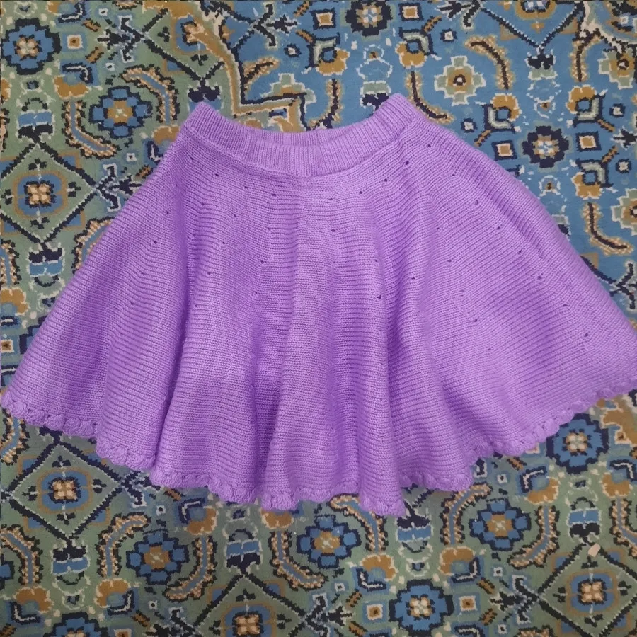 دامن بافتنی بچگانه