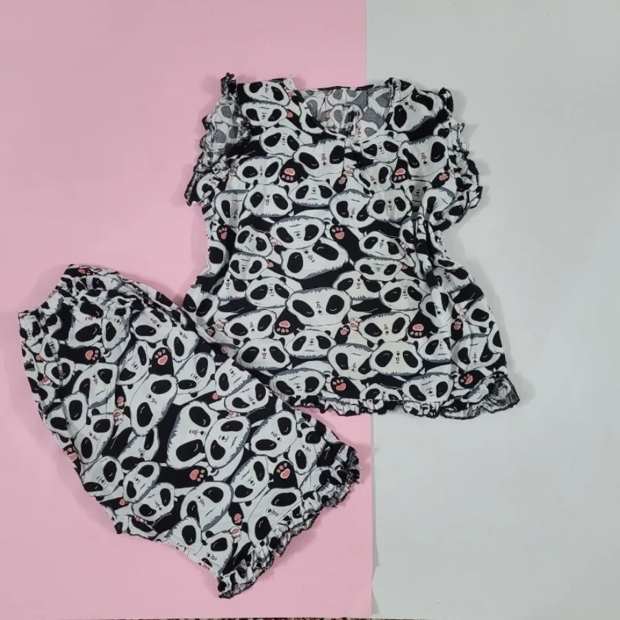 تاپ شلوارک نخی