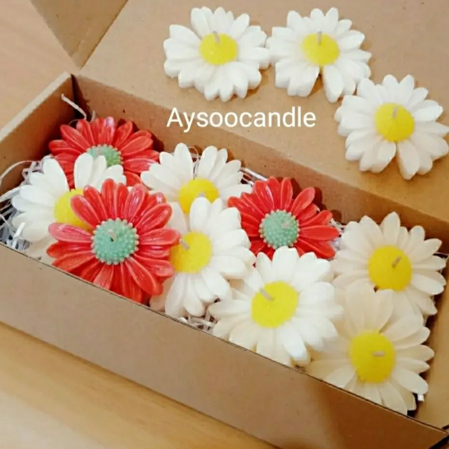 پک 12عددی شمع بابونه