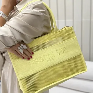 کیف توری زرد