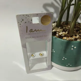 گوشواره نقره بابونه