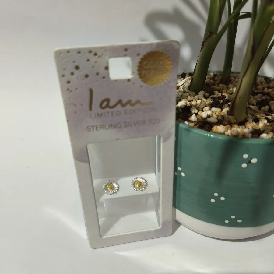 گوشواره نقره بابونه