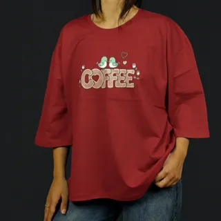 تیشرت زنانه نخ پنبه طرح