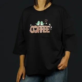 تیشرت زنانه نخ پنبه طرح